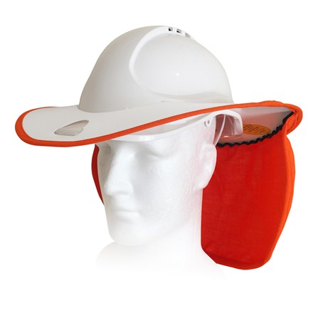 ARC Tested - White / Orange - Suited to MOST standard helmets with rear gutter